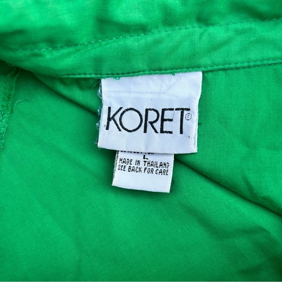 Koret GREEN Snap & Zip Spring Jacket | Size Large - Picture 10 of 11